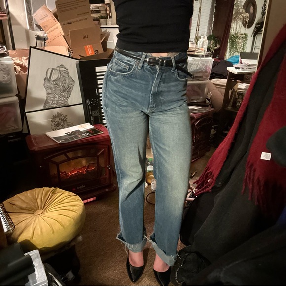 Zara high waisted straight leg baggy jeans - Picture 3 of 7
